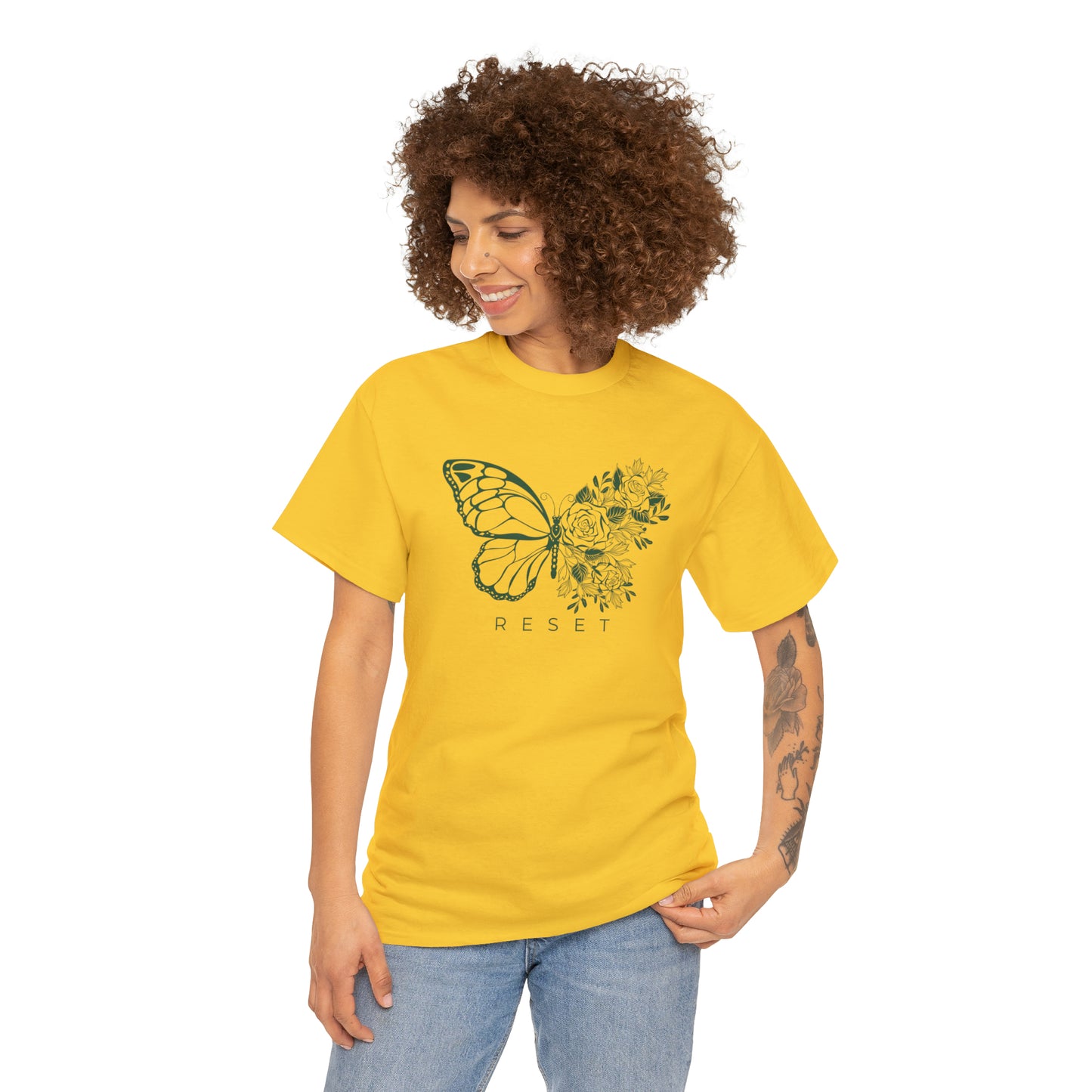 Yellow RESET Unisex Heavy Cotton Tee